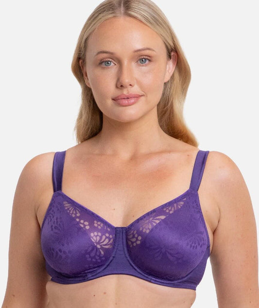 Triumph Lacy Minimizer Bra - Prussian Blue