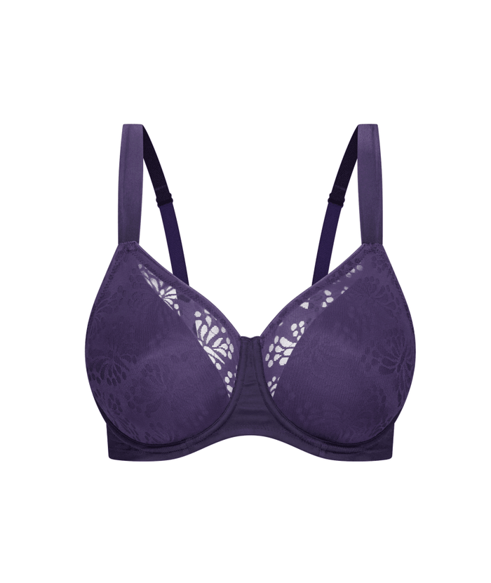 Triumph Lacy Minimizer Bra - Prussian Blue