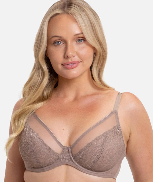 Triumph Sheer Minimizer Bra - Mocca