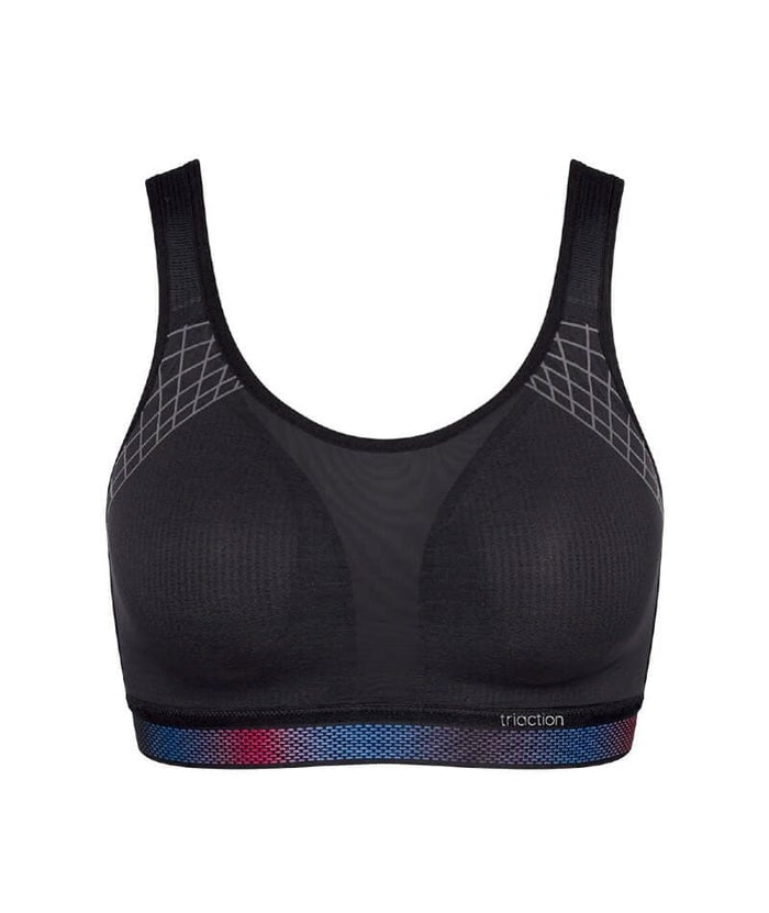 Triumph Triaction Cardio Cloud Wire-free Sports Bra - Black Bras