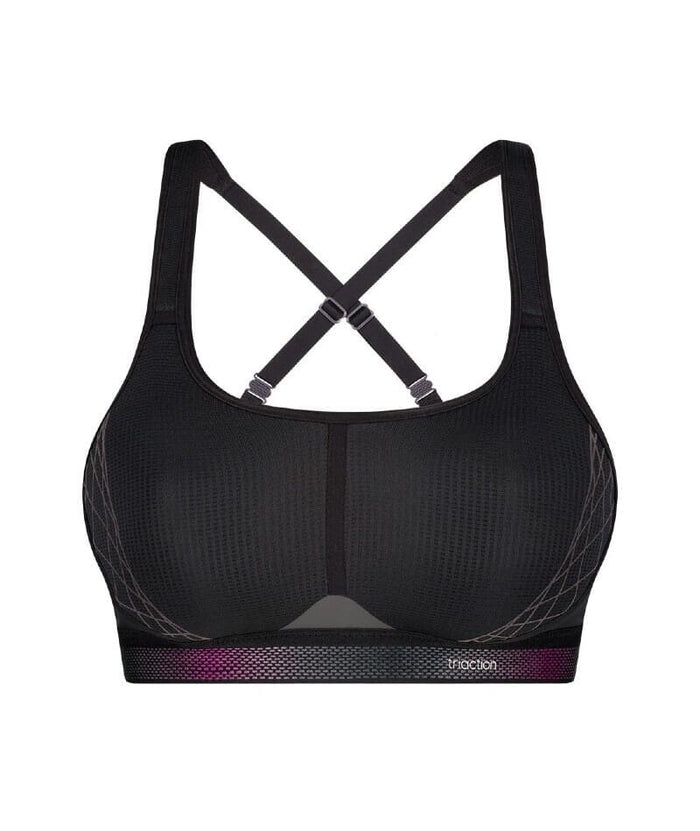 Triumph Triaction Cardio Flow Wire-free Sports Bra - Black