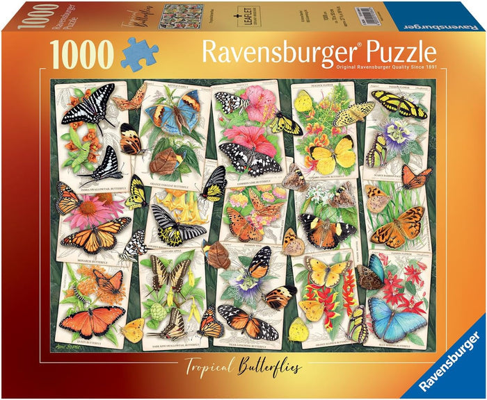 Tropical Butterflies 1000pc Puzzle
