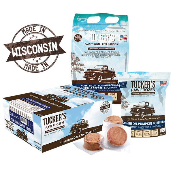 Tucker's Pork, Bison, & Pumpkin Raw Frozen Dog Food