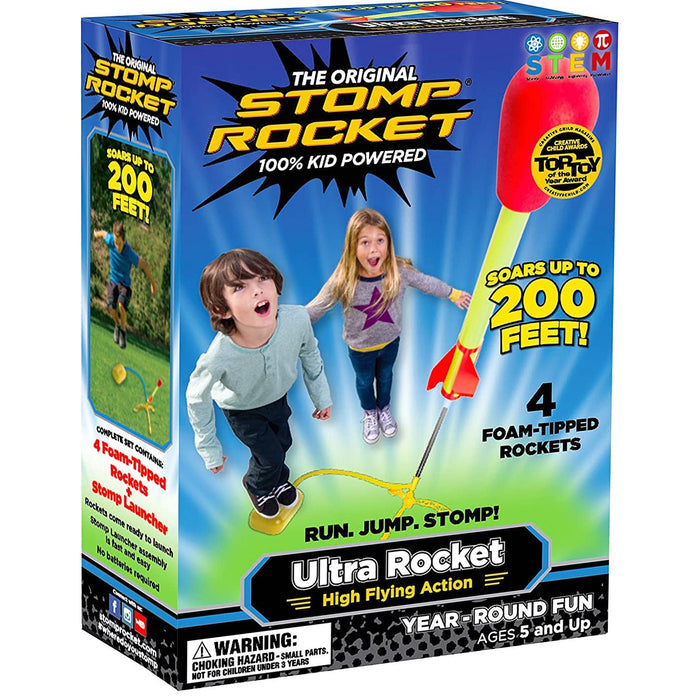 Ultra Stomp Rocket packaging on a white background