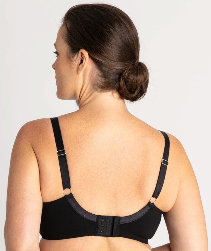 Underbliss Invisibliss Moulded Microfibre Underwire Bra - Black Bras