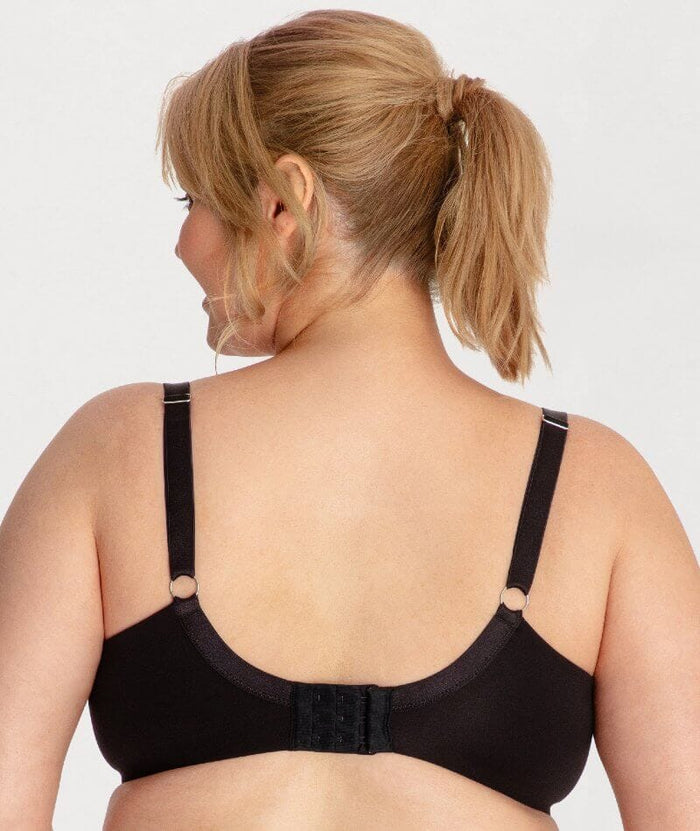 Underbliss Invisibliss Moulded Microfibre Underwire Bra - Black Bras