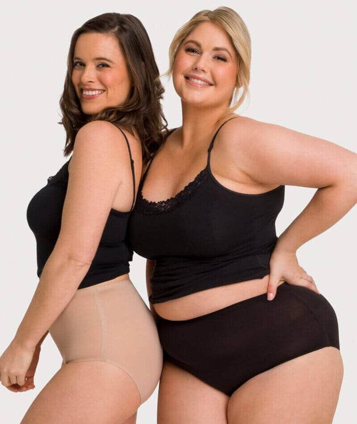 Underbliss Invisibliss No Show Seamless Full Brief 2 pack - Nude Knickers