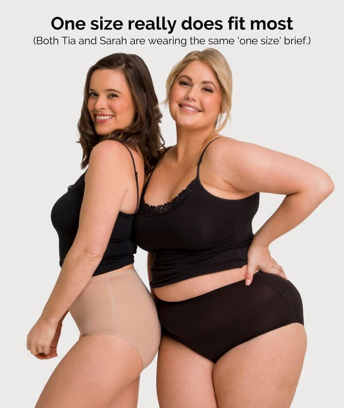 Underbliss Invisibliss No Show Seamless Full Brief 2 pack - Nude Knickers