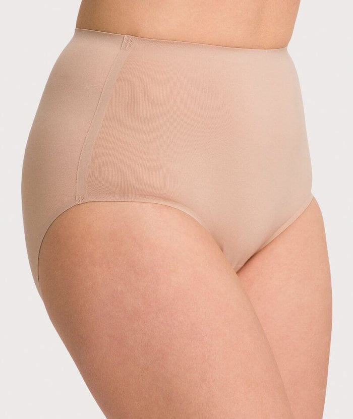 Underbliss Invisibliss No Show Seamless Full Brief 2 pack - Nude/Black Knickers