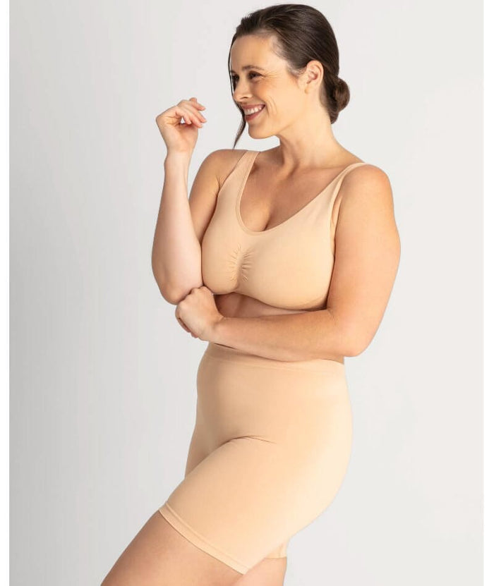Underbliss Seamless Bamboo Blend Comfort Wire-Free Bra - Frappe Bras