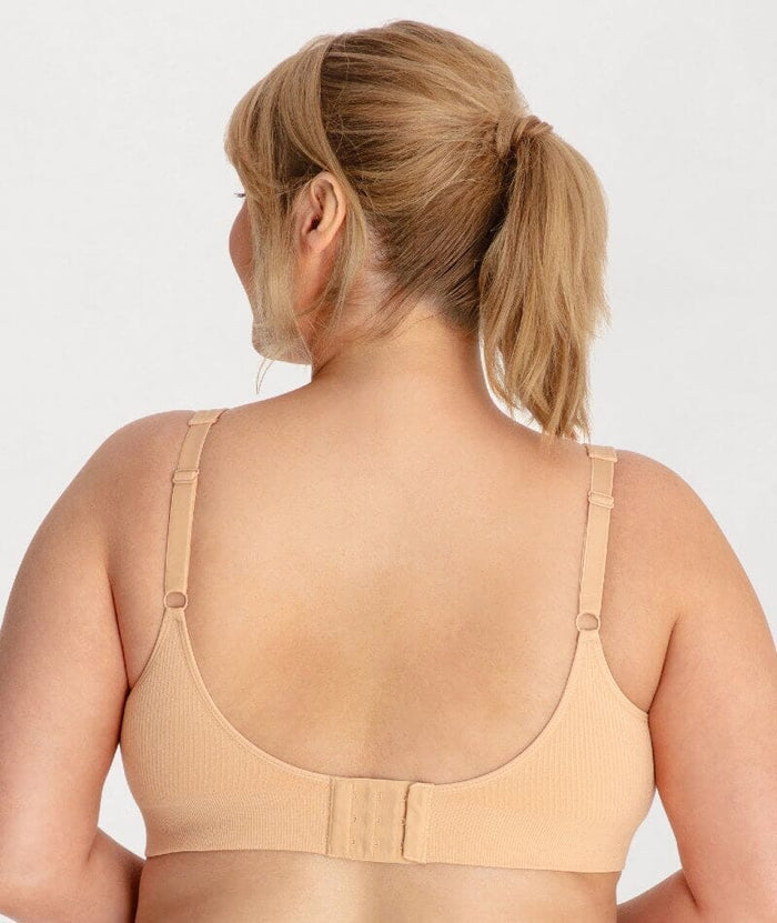 Underbliss Seamless Bamboo Blend Comfort Wire-Free Bra 2 Pack - Frappe Bras