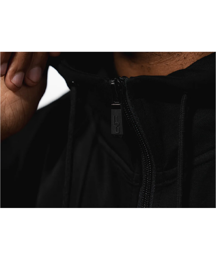 UNDRGROUND 3D Embroidered Zip Up Hoodie (Black)