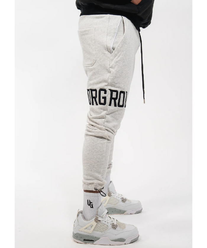 UNDRGROUND Grey 3D Embroidered Trackpant