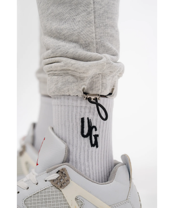 UNDRGROUND Grey 3D Embroidered Trackpant