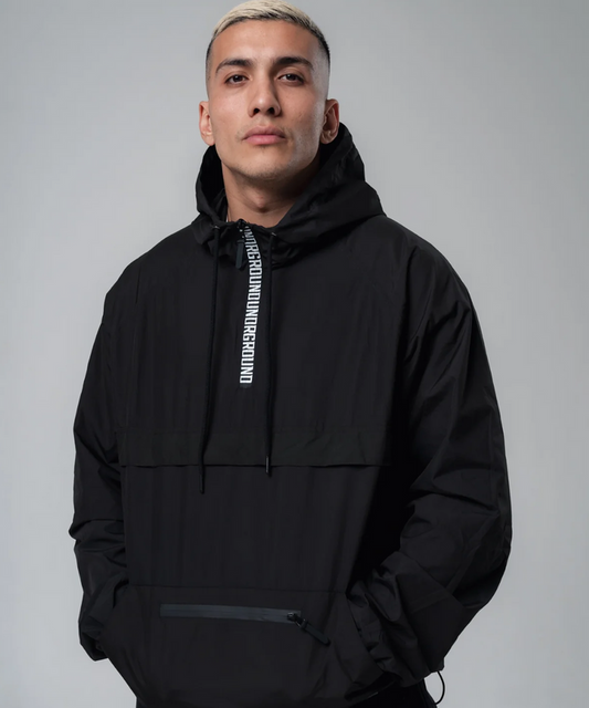 UNDRGROUND Lightweight Pull Over Half Zip (Black)