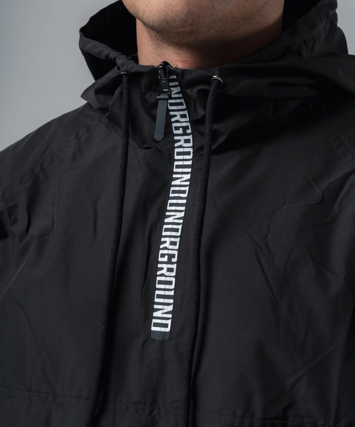 UNDRGROUND Lightweight Pull Over Half Zip (Black)