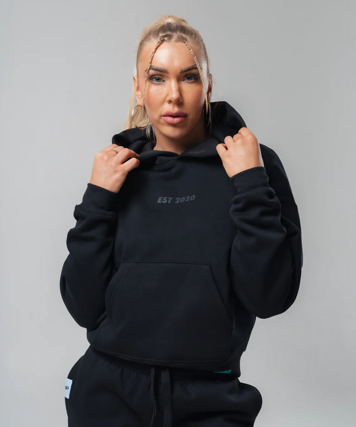 UNDRGROUND Oversized Reflective Hoodie (Black)