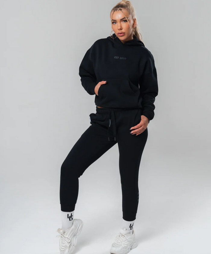 UNDRGROUND Oversized Reflective Hoodie (Black)