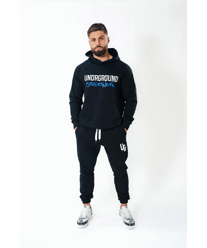 UNDRGROUND Puff Print Joggers (Black)