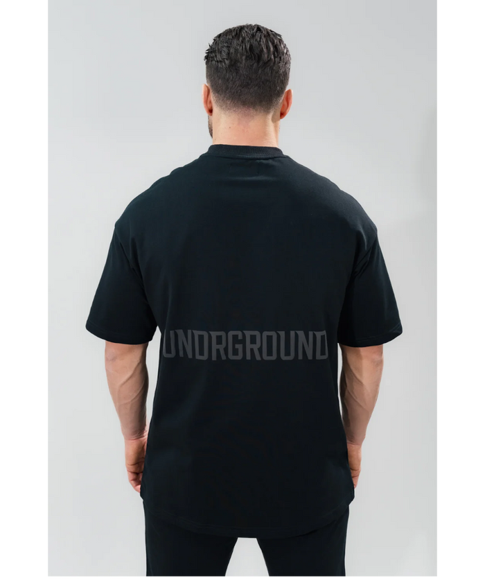 UNDRGROUND Relaxed Fit Tee (Jet Black)