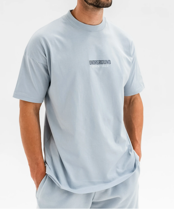 UNDRGROUND Straight Cut Tee (Off Blue)