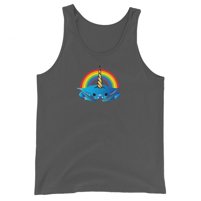 Unicorn Crab w/ Rainbow, Unisex Tank Top