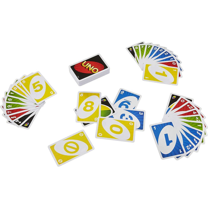 Uno cards displayed on a white background