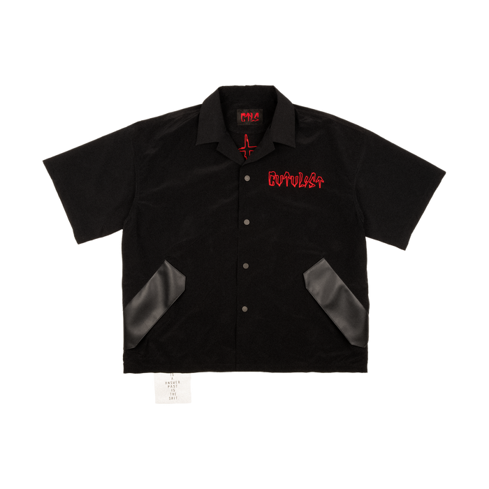 Vegan Leather Pocket Shirt