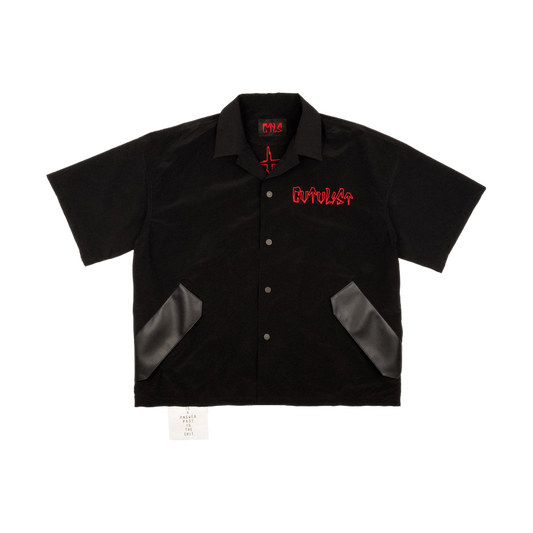 Vegan Leather Pocket Shirt