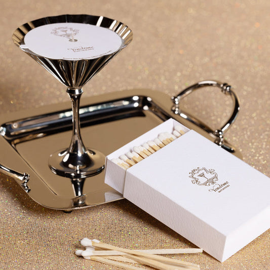 Vendôme Scented Martini Candle - Silver - Candles by Carlyle Avenue