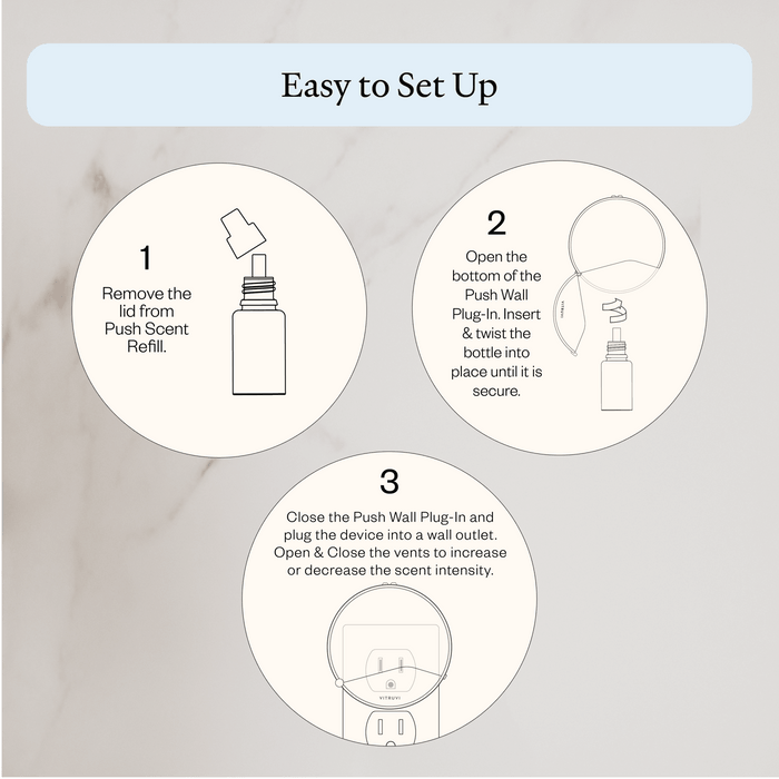 Vitruvi | Vanilla Mint Push Wall Diffuser Refill - Vitruvi - Living with Ivey