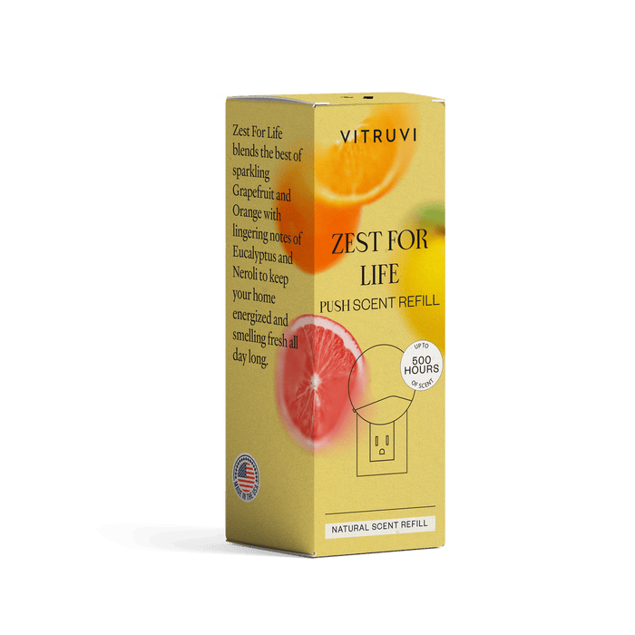 Vitruvi | Zest for Life Push Wall Diffuser Refill - Vitruvi - Living with Ivey