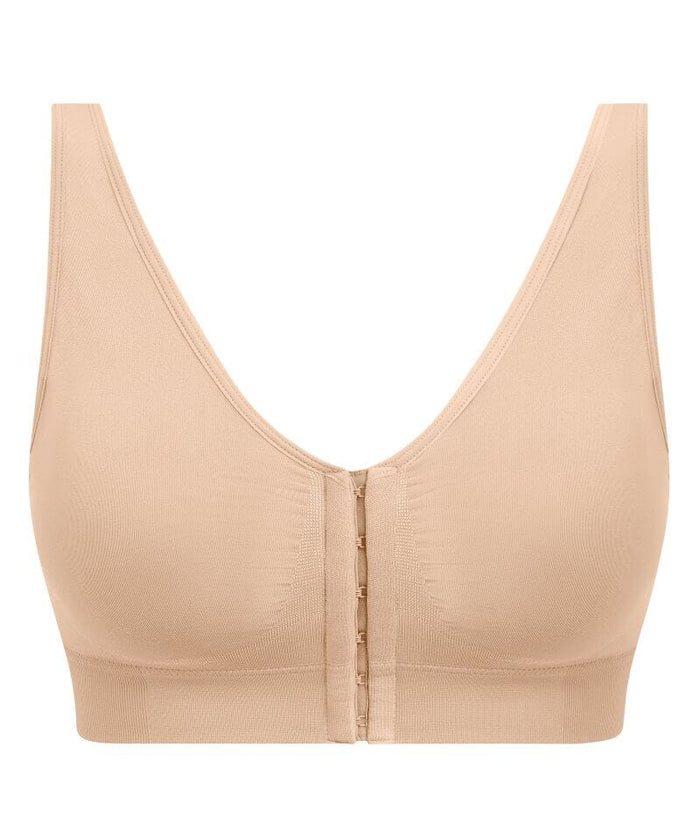 Wacoal B-Smooth Front-Closure Wire-free Bralette - Nude Bras