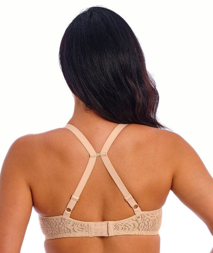 Wacoal Halo Lace Moulded Underwire Bra - Nude Bras