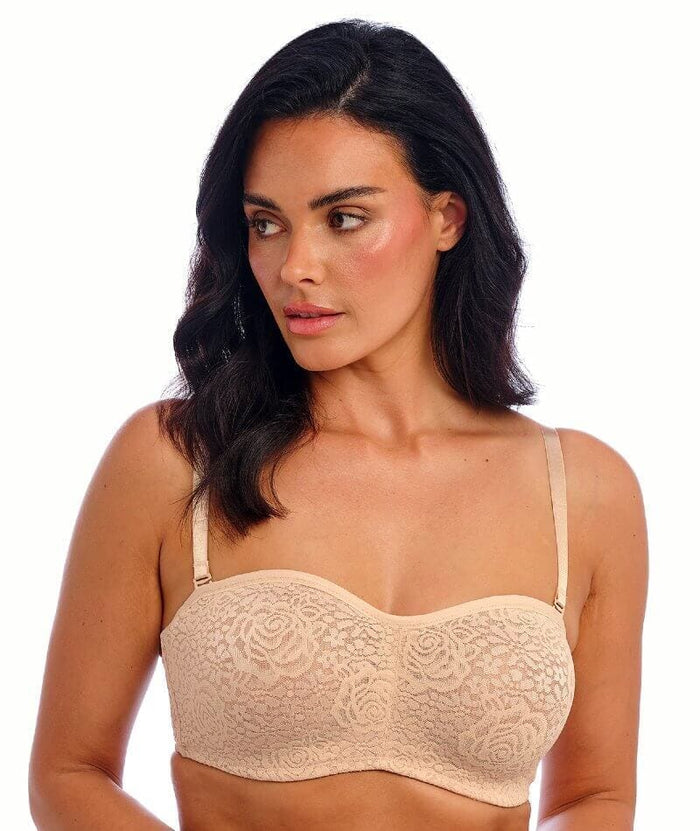 Wacoal Halo Lace Strapless Bra 2 Pack - Nude/Black Bras