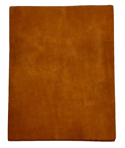 Whiskey Crazy Horse Leather, 8.5 × 11 in shown in a full product view