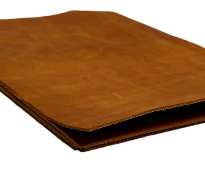 Whiskey Crazy Horse Leather, 8.5 × 11 in close view showing grain and texture