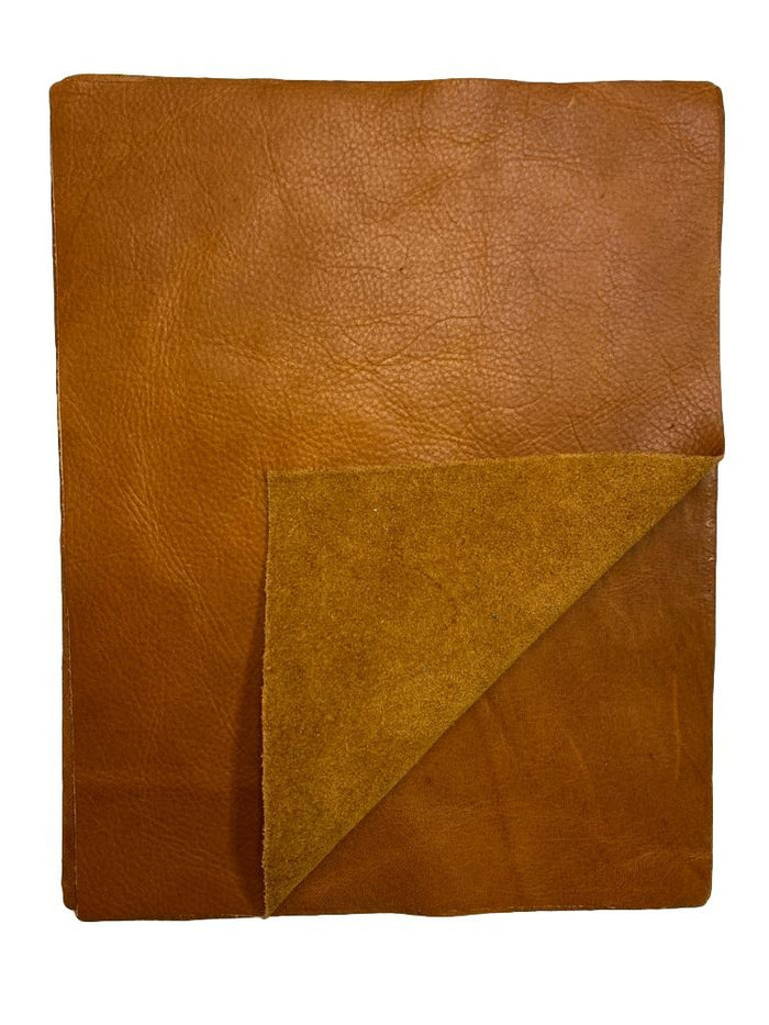 Whiskey Distressed Cowhide Sheets, 8.5 × 11 in shown in a full product view