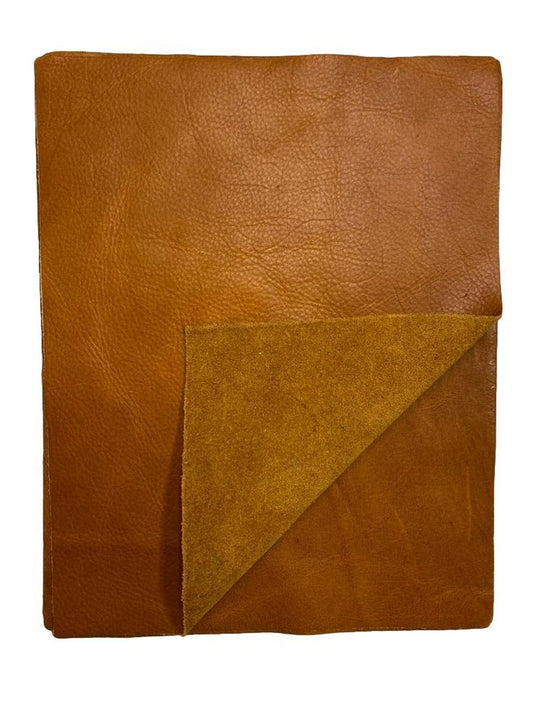 Whiskey Distressed Cowhide Sheets, 8.5 × 11 in shown in a full product view