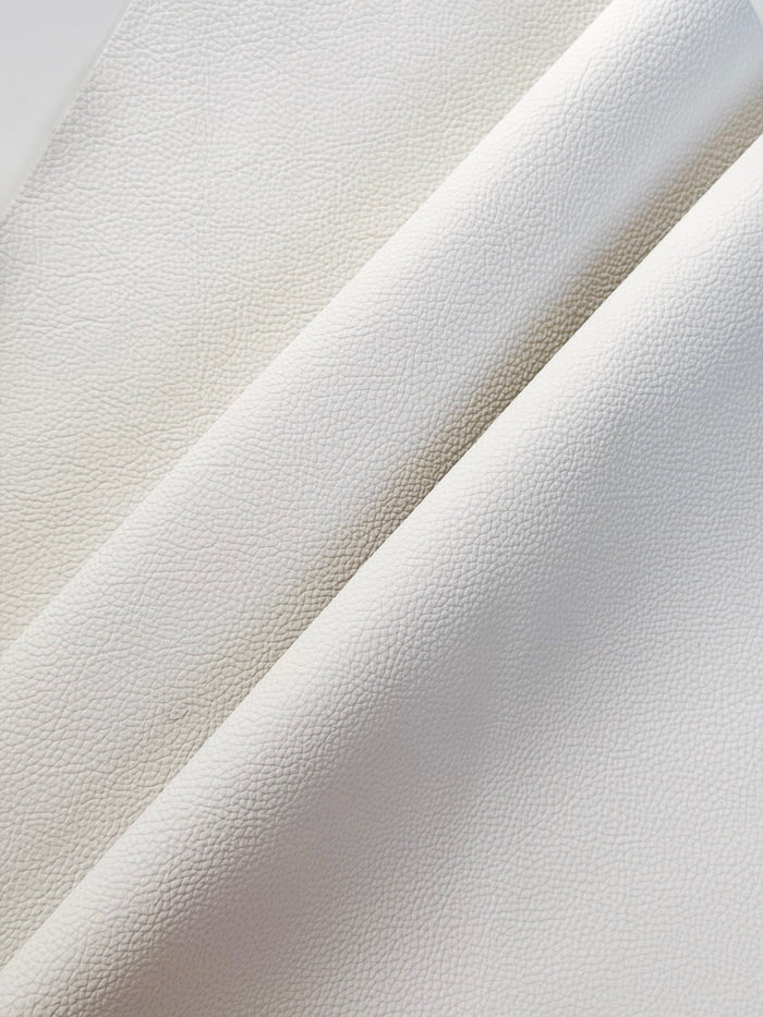 White Upholstery Cowhide, 12 × 24 in surface detail showing texture and finish
