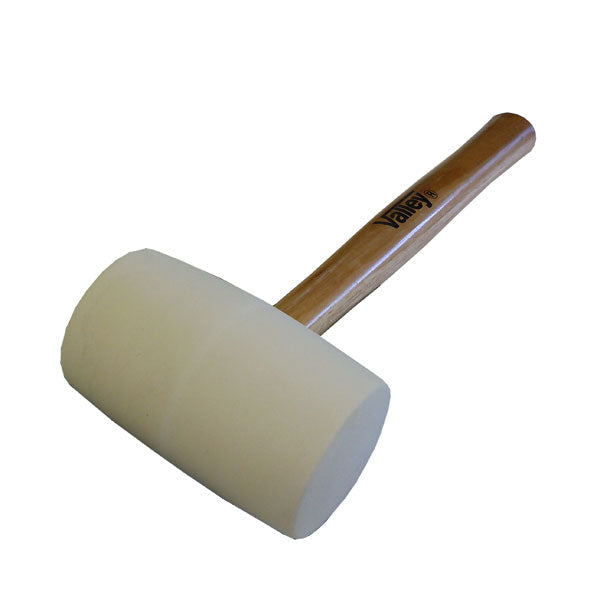 White Rubber Mallet w/ 11" Wood Handle-Wolverine Tools-Atlas Preservation