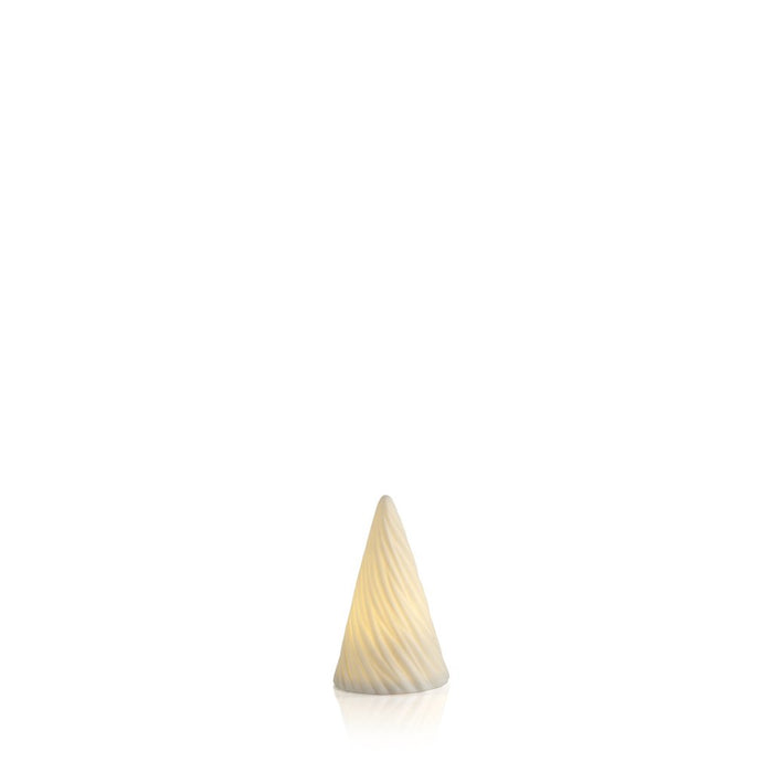 White Spiral Porcelain LED Tree - Christmas Decor by Carlyle Avenue