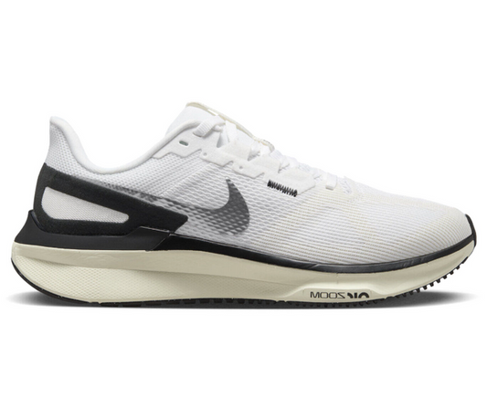 Womens Nike Air Zoom Structure 25 (White/Black-Coconut Milk)