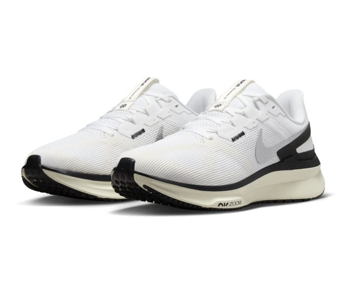 Womens Nike Air Zoom Structure 25 (White/Black-Coconut Milk)