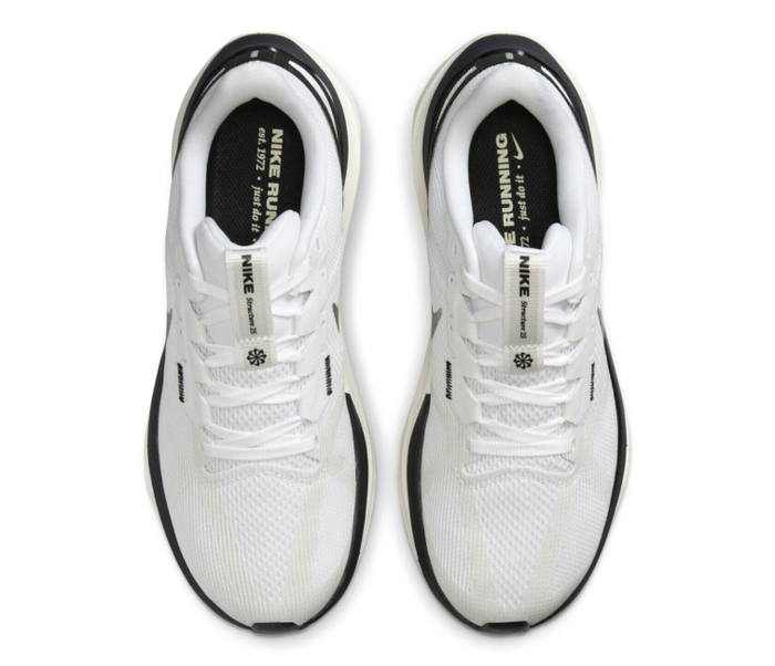 Womens Nike Air Zoom Structure 25 (White/Black-Coconut Milk)