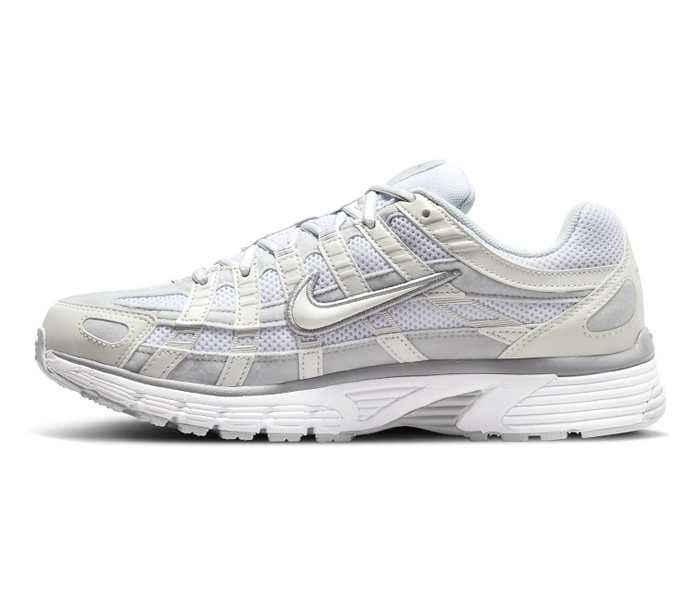 Womens Nike P-6000 (White/Silver)