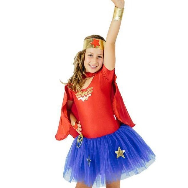 Wonder Woman Tutu Dress - letsdressup.com.au - Girls Dress Ups