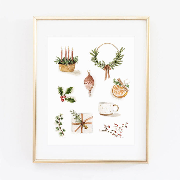 Yuletide art print